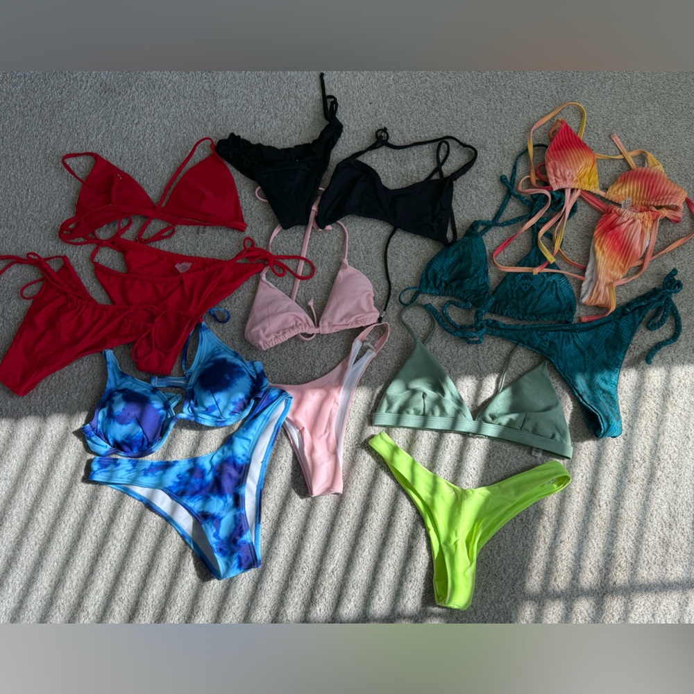 Lot of 15 bikini pieces Small medium